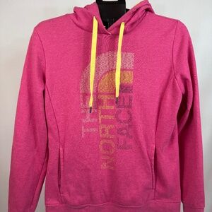 The North Face Women’s Hoodie Pink Pullover Sweatshirt Size Medium